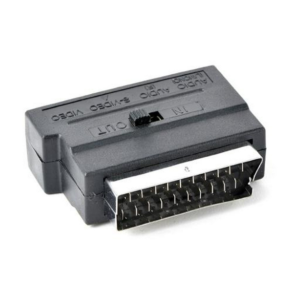 Перехідник SCART - 3xRCA / S-Video, Cablexpert, Black, двонаправлений (CCV-4415) - 2