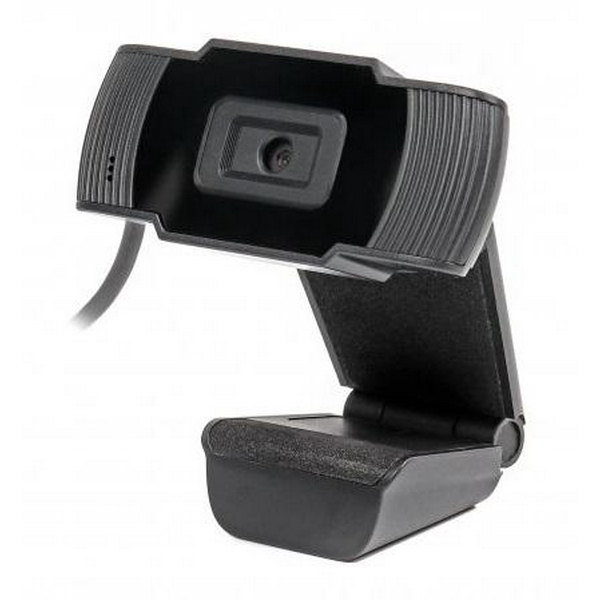 Веб-камера Maxxter WC-HD-FF-01 Black, 5 Mpx, 1280x720, Fixed-Focus, USB 2.0, вбудований мікрофон, (WC-HD-FF-01)