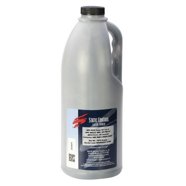 Тонер HP LJ P4010/P4015/P4510/P4515, M602/M603/M4555, 1070 г, Static Control (MPSPH4555-1070B)