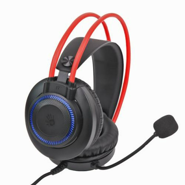 Навушники Bloody G200S, Black/Red, USB, накладні, підсвічування 7 кольорів, кабель 2 м  - 2