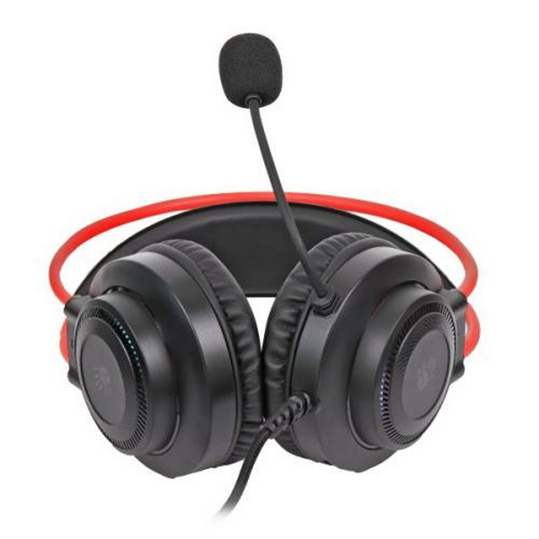 Навушники Bloody G200S, Black/Red, USB, накладні, підсвічування 7 кольорів, кабель 2 м  - 3