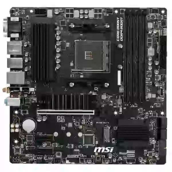 Мат.плата AM4 (B550) MSI B550M PRO-VDH WIFI, B550, 4xDDR4, Int.Video(CPU), 4xSATA3, 2xM.2, 1xPCI-E 16x 4.0, 2xPCI-E 1x 3.0, ALC892, RTL8111HN, WiFi ac, Bluetooth, 7xUSB3.2/6xUSB2.0, VGA/HDMI/DP, MicroATX - 2