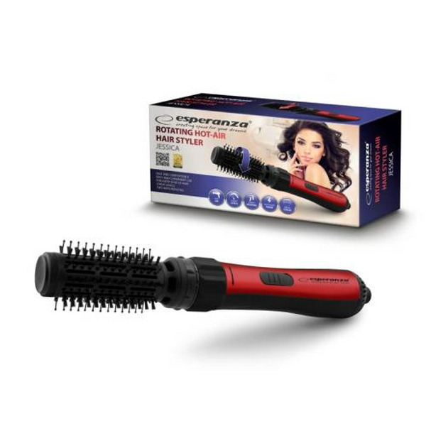 Фен-щітка Esperanza EBL008 Jessica, Black/Red, 1000 Вт, 3 режими, діаметр 50 мм - 3