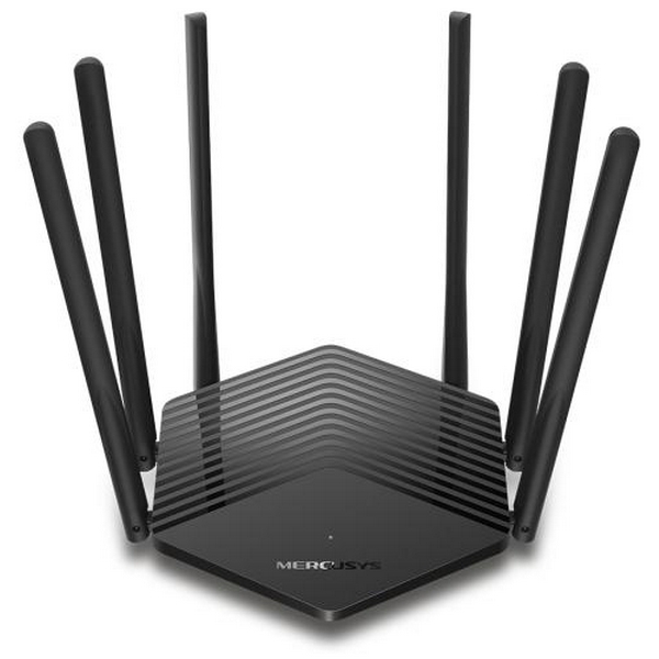 Роутер Mercusys MR50G Wi-Fi 802.11b/g/n/aс, 1900Mb, 2 LAN 10/100/1000Mb, режим точки доступу, швидке налаштування безпеки