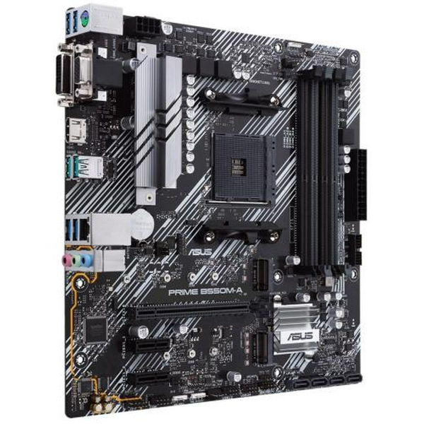 Мат.плата AM4 (B550) Asus PRIME B550M-A, B550, 4xDDR4, Int.Video(CPU), 4xSATA3, 2xM.2, 1xPCI-E 16x 4.0, 2xPCI-E 1x 3.0, ALC887, RTL8111H, 8xUSB3.2/4xUSB2.0, VGA/DVI-D/HDMI, MicroATX - 3