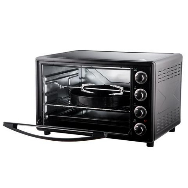 Електродуховка Liberton LEO-650 Black, 2200W, 65 л, металевий корпус, індикатор роботи, таймер, 3 режими нагрівання, конвекція, ТЕРМОРУКАВИЦЯ У ПОДАРУНОК - 3