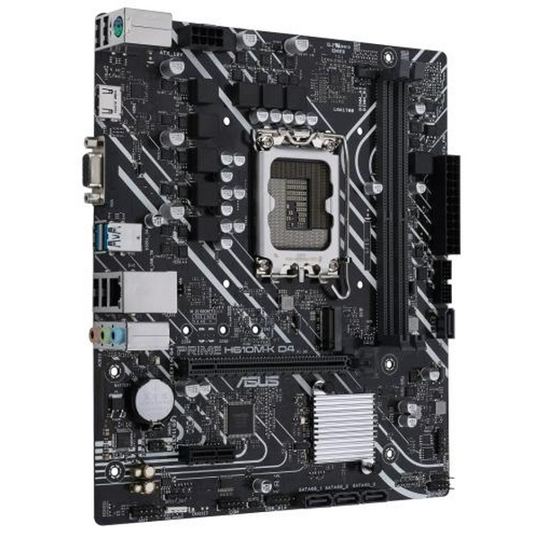 Мат.плата LGA1700, Asus PRIME H610M-K D4, H610, 2xDDR4, Int.Video(CPU), 4xSATA3, 1xM.2, 1xPCI-E 16x 4.0, 1xPCI-E 1x 3.0, ALC997, GLan, 3xUSB3.2/5xUSB2.0, VGA/HDMI, MicroATX - 3