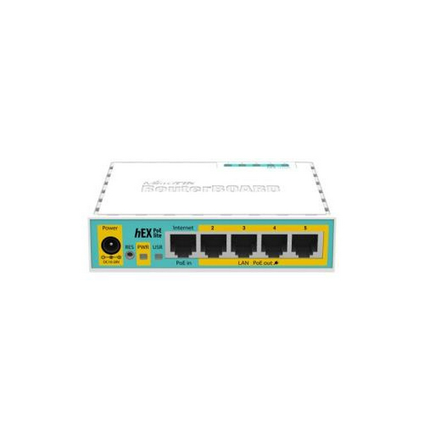 Роутер MikroTik hEX PoE lite (RB750UPr2), 5 LAN 10/100Mb - 2
