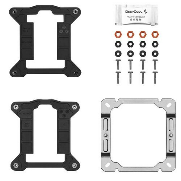 Кулер для процесора Deepcool AG400 LED Black, алюміній, 1x120 мм, для Intel 115x/1200/1700/775, AMD AMx/FMx - 5
