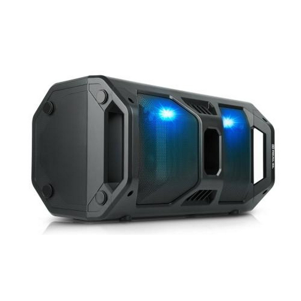 Колонка портативна 2.0 REAL-EL X-757 Black, 2 x 25 Вт, пластиковий корпус, Bluetooth, MicroSD / USB, FM-приймач, живлення від акумулятора, 8000мА * год, керування збоку - 4