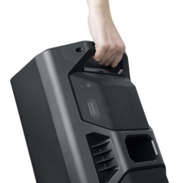 Колонка портативна 2.0 REAL-EL X-757 Black, 2 x 25 Вт, пластиковий корпус, Bluetooth, MicroSD / USB, FM-приймач, живлення від акумулятора, 8000мА * год, керування збоку - 8