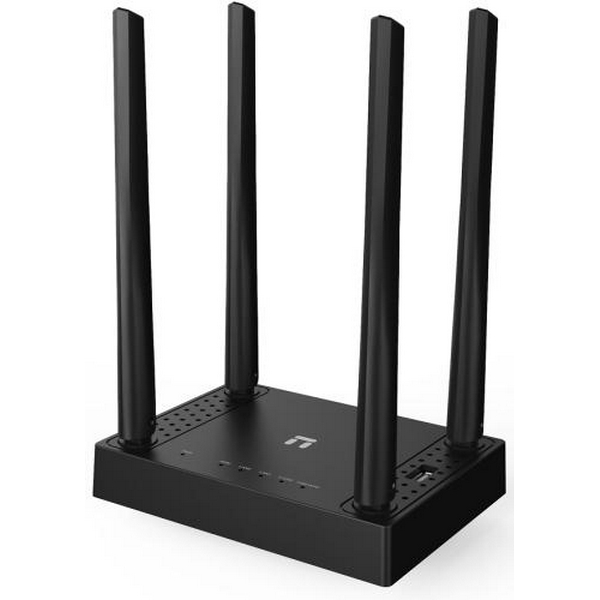 Роутер Netis N5 AC1200, Wi-Fi 802.11b/g/n/a/ac, до 1200 Mb/s, 2.4GHz/5GHz, 2 LAN 10/100 Mb/s, RJ45 10/100 Mb/s (FE), 4 зовнішні незнімні антени, USB 2.0