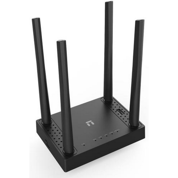 Роутер Netis N5 AC1200, Wi-Fi 802.11b/g/n/a/ac, до 1200 Mb/s, 2.4GHz/5GHz, 2 LAN 10/100 Mb/s, RJ45 10/100 Mb/s (FE), 4 зовнішні незнімні антени, USB 2.0 - 2