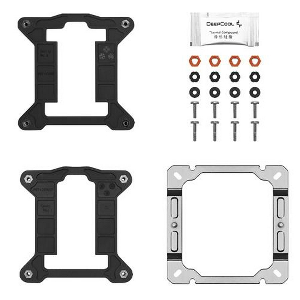 Кулер для процесора Deepcool AG400, алюміній, 1x120 мм, для Intel 115x/1200/1700/775, AMD AMx/FMx - 5