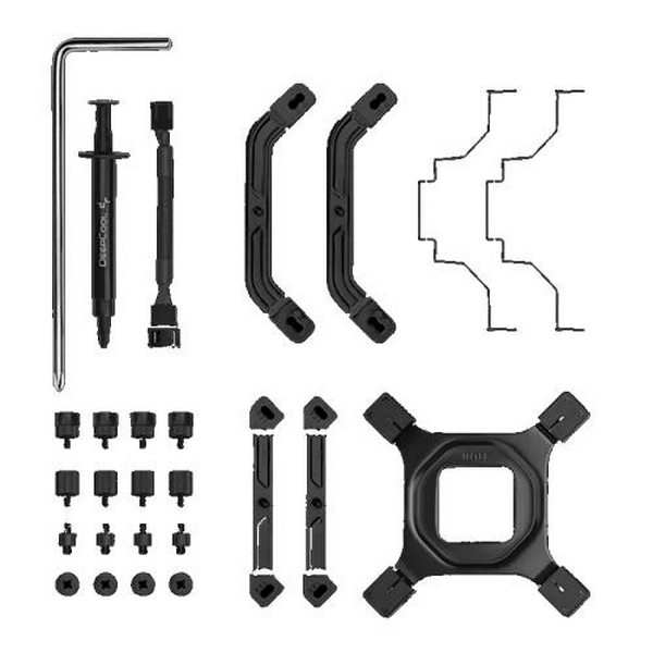 Кулер для процесора Deepcool AK500 Zero Dark, Black, алюміній/мідь, 1x120 мм PWM, для Intel 115x/1200/1700/2011/2066, AMD AM4/AM5 (R-AK500-BKNNMT-G-1) - 5