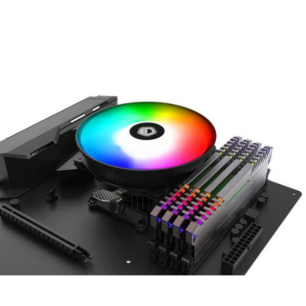 Кулер для процесора ID-Cooling DK-03 Rainbow, алюміній, 1x120 мм RGB, для Intel 1851/1700/1200/115x, AMD AMx/FMx, гідродинамічний підшипник, до 100 Вт - 6
