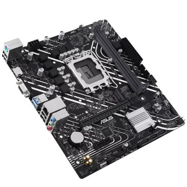 Мат.плата LGA1700, Asus PRIME H610M-K, H610, 2xDDR5, Int.Video(CPU), 4xSATA3, 1xM.2, 1xPCI-E 4.0 x16, 1xPCI-E 3.0 x1, ALC997, GLan, 4xUSB3.2/6xUSB2.0, VGA/HDMI, MicroATX - 4