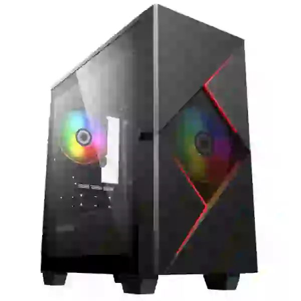 Корпус GameMax Cyclops BR Black, без БЖ, Mini Tower, Micro ATX / Mini ITX, 1xUSB 3.1, 2xUSB 2.0, 3x120 мм LED, 350х188х380 мм