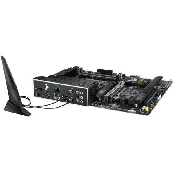 Материнська плата LGA1700, Asus TUF GAMING B760-PLUS WIFI, B760, 4xDDR5, Int.Video(CPU), 4xSATA3, 3xM.2, 1xPCI-E 16x 5.0, 1xPCI-E 16x 3.0, 2xPCI-E 1x 3.0, Realtek 7.1, Realtek 2.5Gb, WiFi 6, Bluetooth 5.2, 7xUSB3.2/3xUSB2.0, HDMI/DP, ATX - 6
