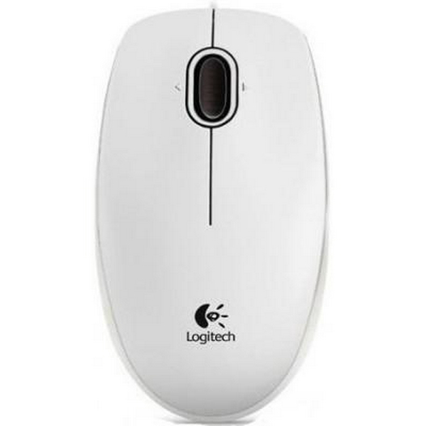Миша Logitech B100, White, USB, оптична, 800 dpi, 3 кнопки (910-003360)