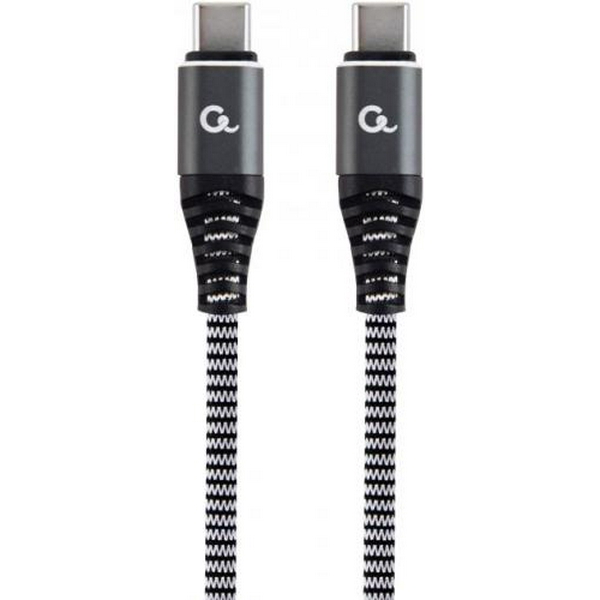 Кабель Type-C - Type-C, 1.5 м, Grey, Cablexpert, 60 Вт, 3A (CC-USB2B-CMCM60-1.5M) - 2