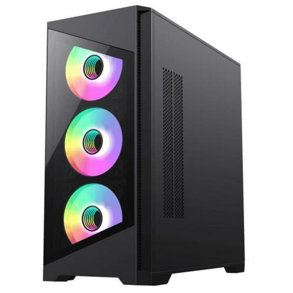 Корпус GameMax Destroyer TGB Black, без БЖ, Mini Tower, Micro ATX / Mini ITX, 1xUSB 3.1, 2xUSB 2.0, 4x120 мм LED ARGB, 461x210х450 мм - 3