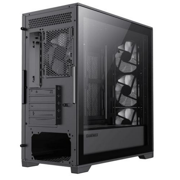 Корпус GameMax Destroyer TGB Black, без БЖ, Mini Tower, Micro ATX / Mini ITX, 1xUSB 3.1, 2xUSB 2.0, 4x120 мм LED ARGB, 461x210х450 мм - 5