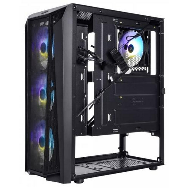 Корпус Qube BOREY Black, без БЖ, Mini Tower, ATX, Mini ITX, 1хUSB 3.0, 2хUSB 2.0, 390x190x440 мм, 4.35 кг (BOREY_F5NU3) - 4