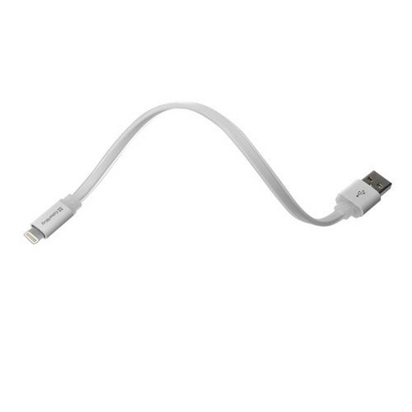 Кабель USB AM - Lightning, 25 см, White, ColorWay, 2.4A (CW-CBUM-LM25W)