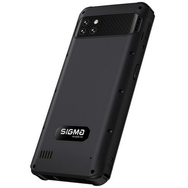 Смартфон Sigma mobile X-treme PQ56 Black, 2 Nano-Sim, 6.53" (1600x720) IPS, MediaTek Helio P22, RAM 6Gb, ROM 128Gb, microSD, GPS, Wi-Fi, LTE, 4 Cam (16Mp + 0.3Mp + 0.08Mp + 5Mp), Li-Ion 10000mAh, Android 13 - 4