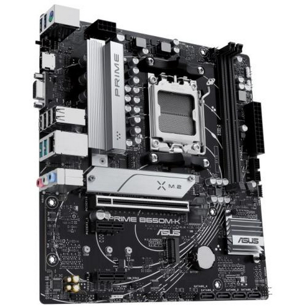 Материнська плата AM5 Asus PRIME B650M-K, B650, 2xDDR5, Int.Video (CPU), 4xSATA3, 2xM.2, 1xPCI-E 4.0 x16, 2xPCI-E 4.0 x1, Realtek 7.1, Realtek 2.5Gb, 6xUSB3.2/6xUSB2.0, VGA/HDMI, MicroATX - 4