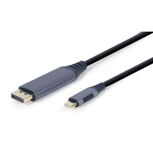 Кабель DisplayPort (M) - Type-C (M), 1.8 м, Black, Cablexpert, 4K, 60 Гц (CC-USB3C-DPF-01-6)