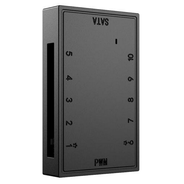 Хаб для вентиляторів ID-Cooling FH-10, Black, 10x4-pin PWM, живлення SATA