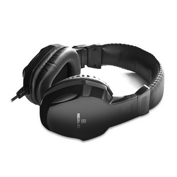 Навушники REAL-EL GDX-7200, Black, Mini jack 3.5 мм, накладні, мікрофон, кабель 2.2 м - 2