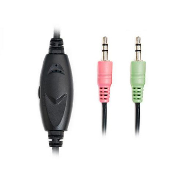 Навушники REAL-EL GDX-7200, Black, Mini jack 3.5 мм, накладні, мікрофон, кабель 2.2 м - 5