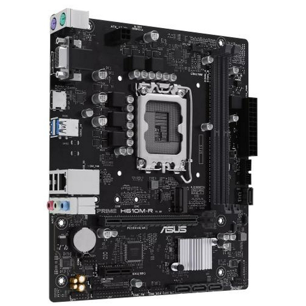 Мат.плата LGA1700, Asus PRIME H610M-R-SI, H610, 2xDDR5, Int.Video(CPU), 4xSATA3, 1xM.2, 1xPCI-E 4.0 x16, 1xPCI-E 3.0 x1, ALC897, RTL8111H, 3xUSB3.2/4xUSB2.0, VGA/HDMI/DP, MicroATX - 3