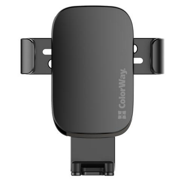 Автотримач для телефону ColorWay Metallic Gravity Holder 3, Black, в дефлектор повітроводу, поворот тримача на 360°, від 4" до 6.5" (CW-CHG14-BK) - 3