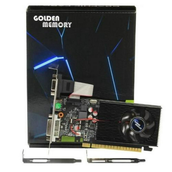 Відеокарта GeForce GT730, Golden Memory, 2Gb GDDR3, 128-bit, VGA/DVI/HDMI, 700/1333 MHz, Low Profile (GT730D32G128bit)