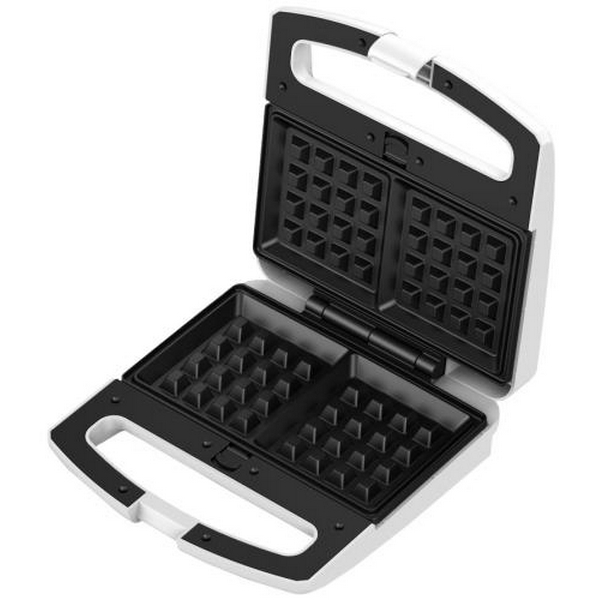 Мультимейкер Liberton LSM-5104, White, 800W, 4в1 гриль, трикутні сендвічі 4шт, бельгійські вафлі 2шт, горішки 12шт, антипригарне покриття, індикатор живлення та готовності, автоматичний контроль температури - 3