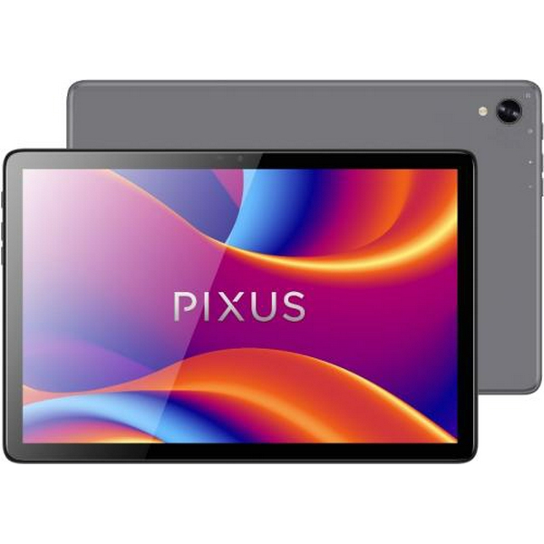 Планшет 10.1" Pixus Line, Grey, 1280x800, IPS, Unisoc Tiger T606 8x1.6GHz, RAM 6Gb, ROM 128Gb, GPS, LTE, Wi-Fi, BT, 2 Cam (13Mp + 5Mp), 6600 mAh, Android 13