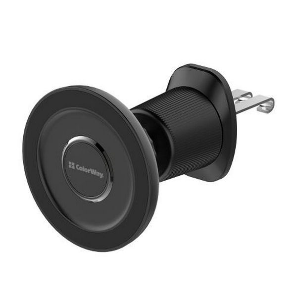 Автотримач для телефону ColorWay Air Vent 5, Black, магнітний, в дефлектор повітроводу, поворот тримача на 360° (CW-CHM15-BK)