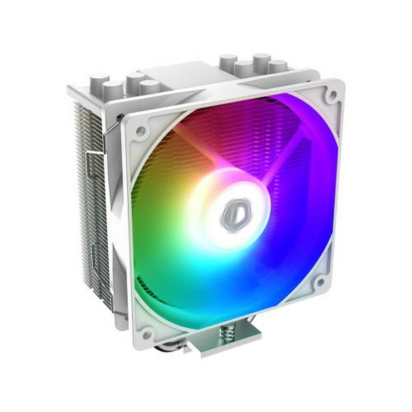 Кулер для процесора ID-Cooling SE-214-XT ARGB White, 1x120 мм, алюміній/мідь, Intel: 1700/1200/1150/1151/1155/1156, AMD: AM4/AM5, 4-pin PWM, до 180 Вт
