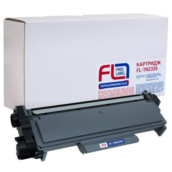 Картридж Brother TN2335, Black, DCP-L2500/L2520/L2540/L2560, HL-L2360/L2365, MFC-L2700/L2720/L2740, 1200 стор, Free Label (FL-TN2335)