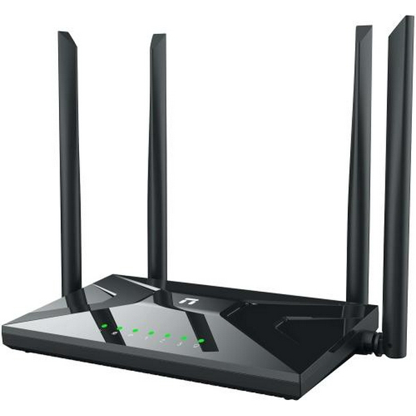 Роутер Netis NC65 AC1200, Wi-Fi 802.11b/g/n/a/ac, до 300/867 Mb/s, 2.4GHz/5GHz, 1 LAN 10/100/1000 Mb/s, RJ45 10/100/1000 Mb/s (FE), 4 зовнішні незнімні антени - 2