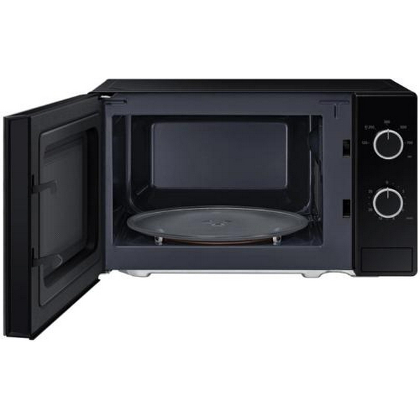 Мікрохвильова піч Samsung MS20A3010AL/UA, Black, 700W, 20л, звичайна (соло), 5 рівнів потужності, керування механічне, відкривання дверцят кнопкове - 2