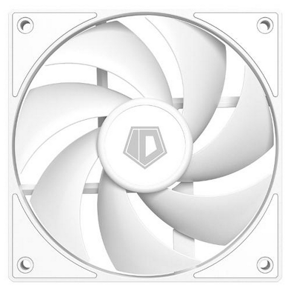 Вентилятор 120 мм, ID-Cooling AF-125-W, White, 120x120x25 мм, 500-2000 об/хв, <29.85 дБ, 4-pin (PWM), 78.25CFM, гідравлічний підшипник