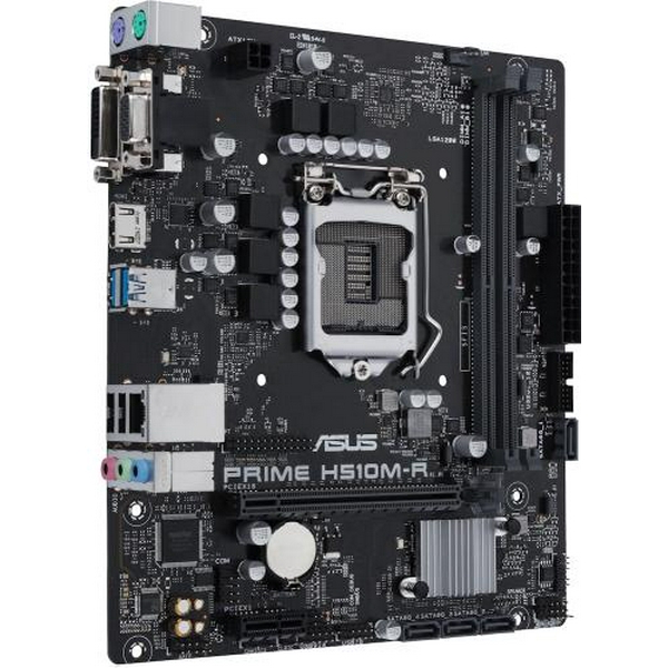Мат.плата 1200 (H470) Asus PRIME H510M-R R2.0, H470, 2xDDR4, Int.Video(CPU), 4xSATA3, 1xPCI-E 16x 4.0, 1xPCI-E 1x 3.0, ALC897, I219-V, 4xUSB3.2/6xUSB2.0, VGA/HDMI, MicroATX - 3