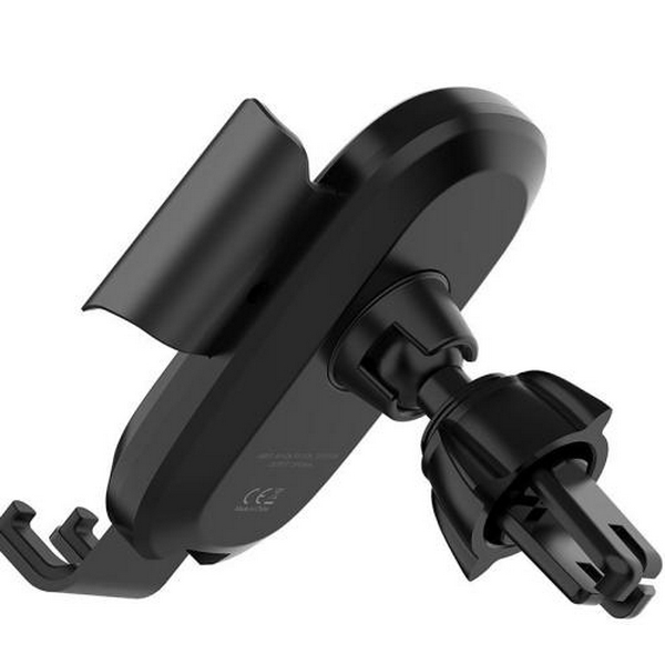 Автотримач для телефону ColorWay Air Vent Car Wireless Charger, Black, 15 Вт, бездротова зарядка (Qi), у дефлектор повітроводу, поворотний шарнір 360°, від 4" до 6.5" (CW-CHAW038Q-BK) - 5