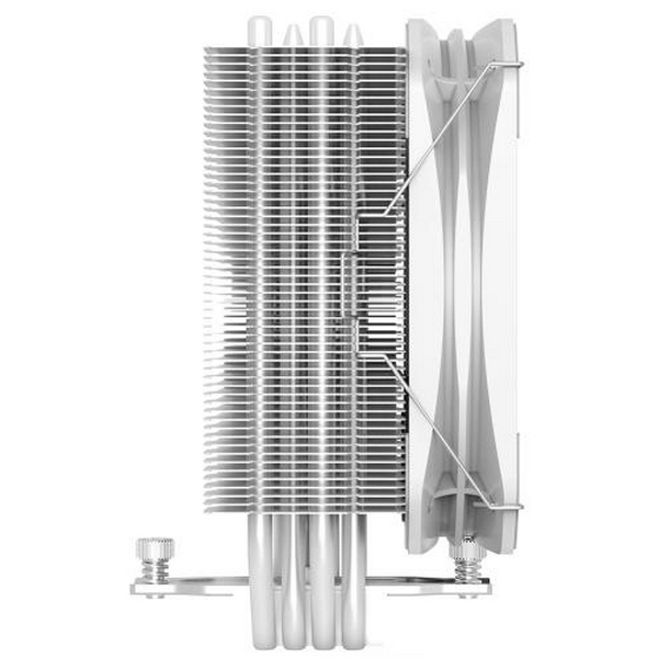 Кулер для процесора PcCooler PALADIN 400, White, алюміній/мідь, 1x130 мм, для Intel 1700/1200/115x, AMD AM5/AM4, до 200 Вт, висота 157 мм - 6