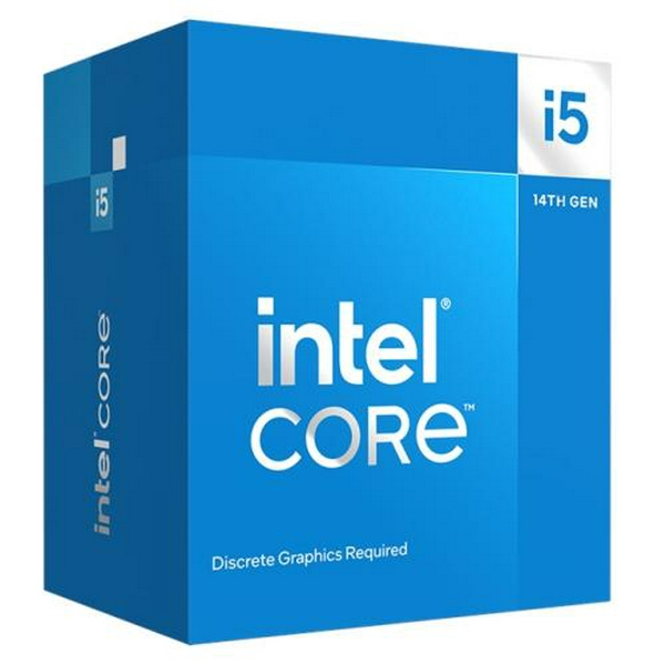 Процесор Intel Core i5 (LGA1700) i5-14400F, Box, 10x2.5 ГГц (Turbo Boost 4.7 ГГц, 16 потоків), L3 20Мб, Raptor Lake, 10 нм, TDP 65 Вт (BX8071514400F)